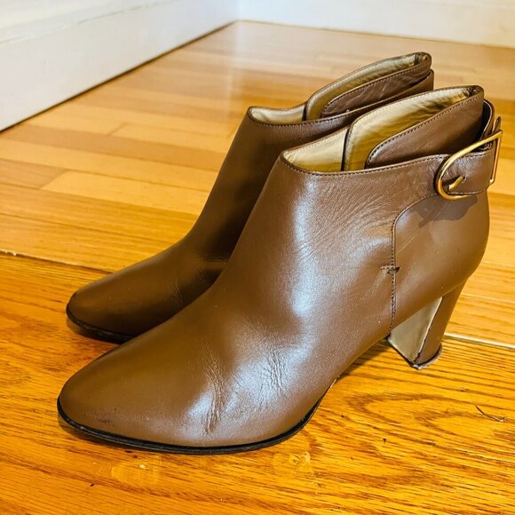 MAX MARA LEATHER BOOTIES Made in Italy EUR 39 US 8.5 - Picture 7 of 16